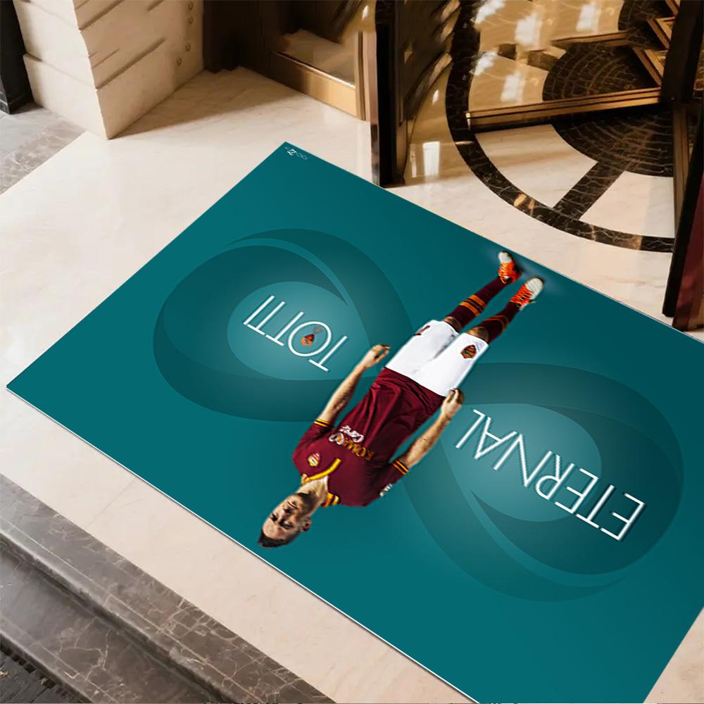 Totti's Legacy Soccer Carpet Design for Foyer Study room Dormitory Decorate room Anti-slip Rug Office home decor Perfect Gift for Women/Men