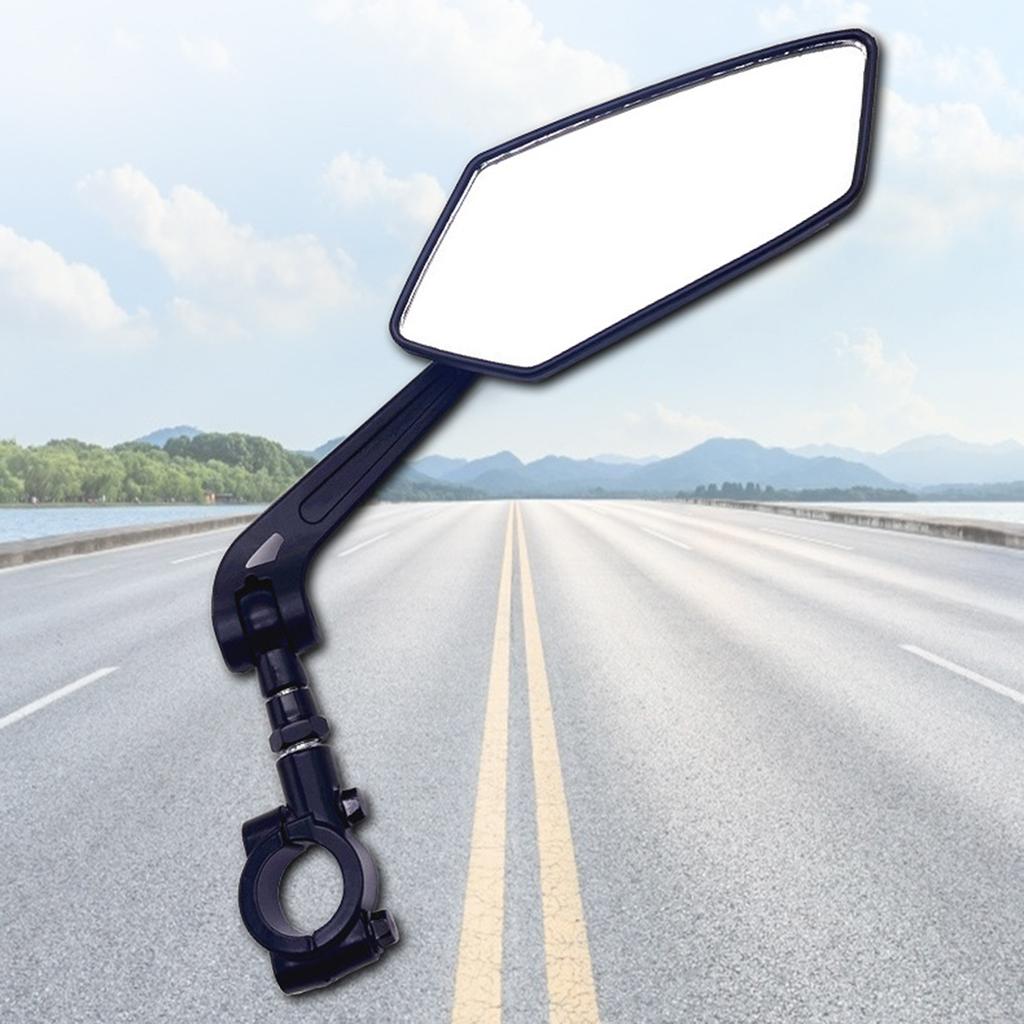 Винтажные мотоциклы, скутер, руль, выпуклое зеркало, черный, 22 мм, 7/8 дюйма, для ATV, скутера, велосипеда, универсальное выпуклое зеркало