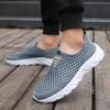 Lightweight Men Casual Shoes Breathable Slip On Male Casual Sneakers Anti-slip Men's Flats Outdoor Walking Shoes Size 39-46