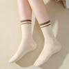 Хлопковые женские осенне-зимние многослойные носки, впитывающие пот, японские спортивные носки до середины икры