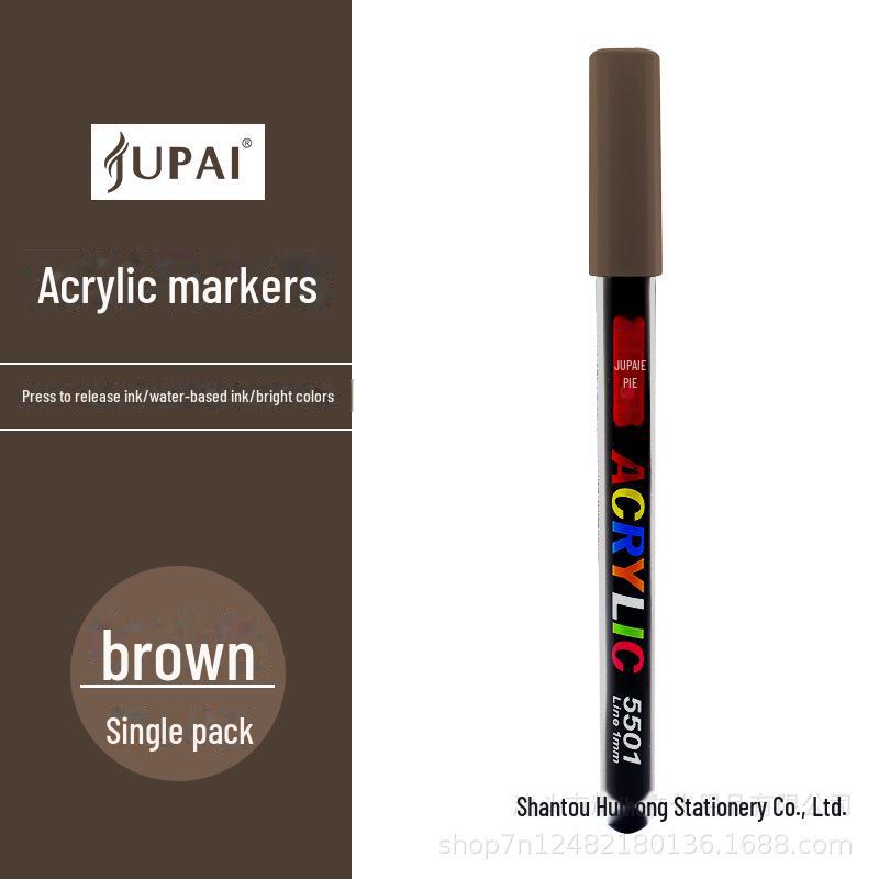 Один большой складной акриловый маркер для студенческого творчества, специальный непрозрачный цвет. Отлично подходит для акварельных и красящих проектов.