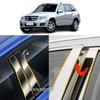Автомобильные накладки на стойки кузова (TPU/Зеркальные) для Mercedes Benz GLK Class X204 2008-2015, Декоративные накладки на двери, Наклейки на окна, Аксессуары, 4 шт.