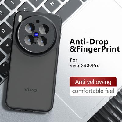 Полупрозрачный матовый чехол для телефона Vivo X300 Pro, противоударная матовая поликарбонатная полная задняя крышка для Vivo X300 Pro, чехол для Vivo X300 Pro