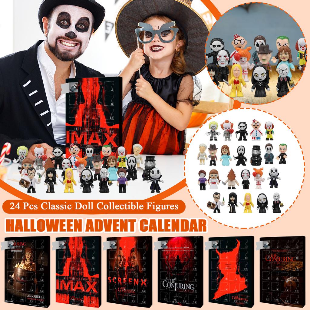 Хэллоуин Адвент-календарь, Хэллоуин Календарь обратного отсчета Для детей и взрослых с 24 шт. Классические коллекционные фигурки кукол, Кукла перед Рождеством