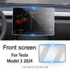 Защитная пленка из закаленного стекла для экрана для Tesla Model 3 Highland 2025 Model Y Juniper 2025-up Автомобиль Центральное управление Задний сенсорный