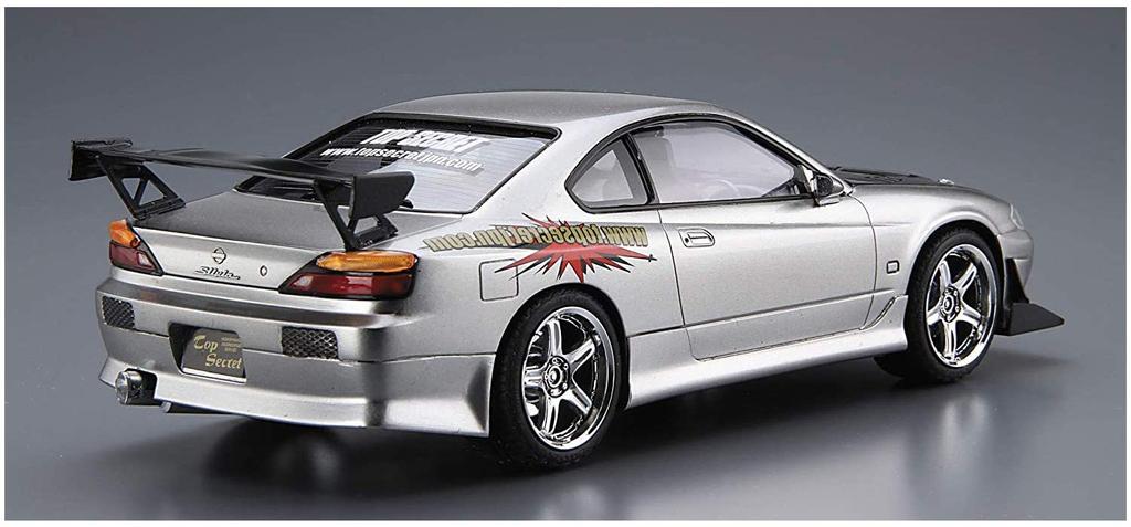 AOSHIMA Тюнингованная автомобильная серия Nissan Top Secret S15 Silvia 1999 Пластиковая модель 1/24 № 24