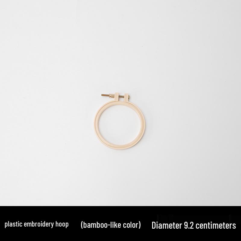 Пластиковый обруч для вышивания в стиле бамбука: Сделанная вручную круглая рамка и подставка