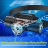 New Rechargeable LED Laser Diving Headlight: Long-Range, Lightweight, High-Intensity Aluminum, Amphibious Design