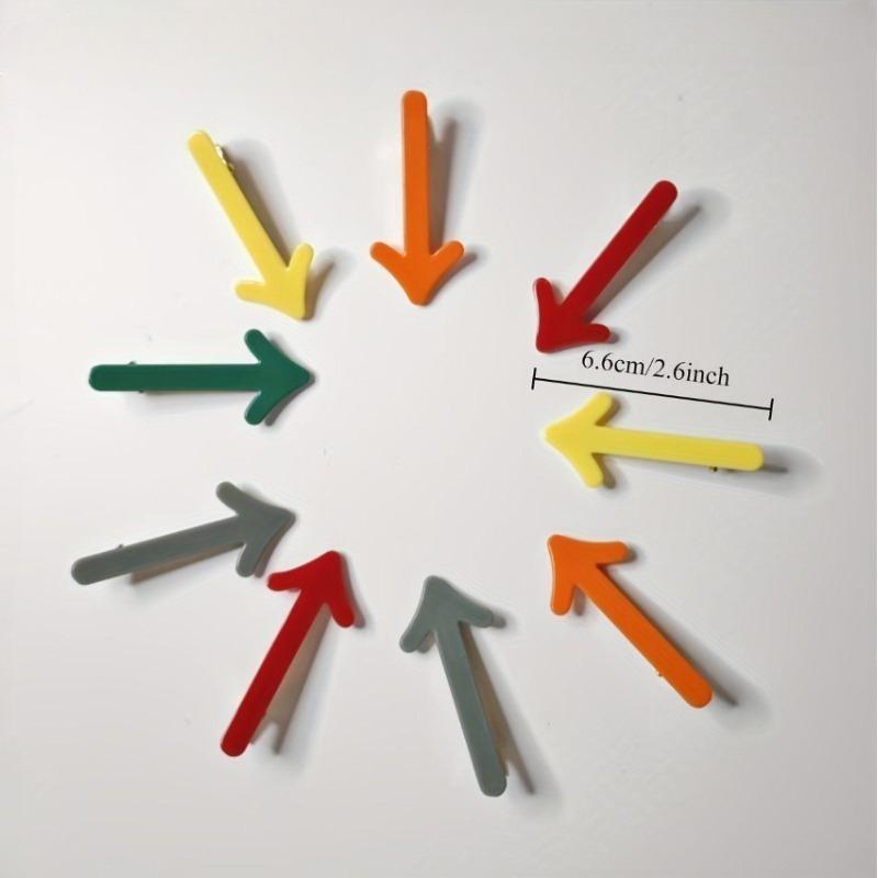 5pcs Simple and Creative Fun Arrow Hair Clip, Edge Clip Headband, Candy Color One Character Clip Hair Clip, Hair Accessoires