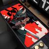 Mouse Pad Laptop Gaming New Mousepad PC Accessories Devil Oni Mask Keyboard Pad Non-Slip Soft Computer Anime Cool Boy Desk Mat