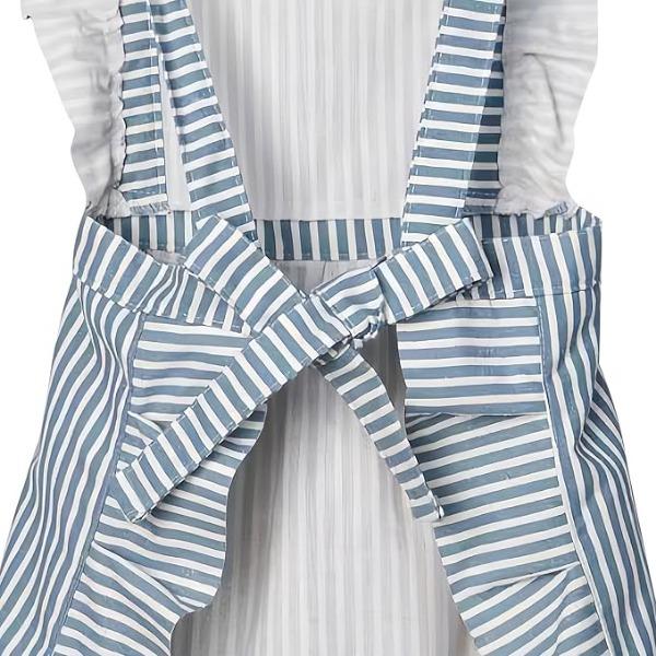 Фартук для кухни для женщин и девочек - 2 шт. Фартуки для готовки с кружевными карманами и шнурами, маслостойкие, устойчивые к пятнам, из хлопка и льна, кораллового флиса для готовки, выпечки, барбекю