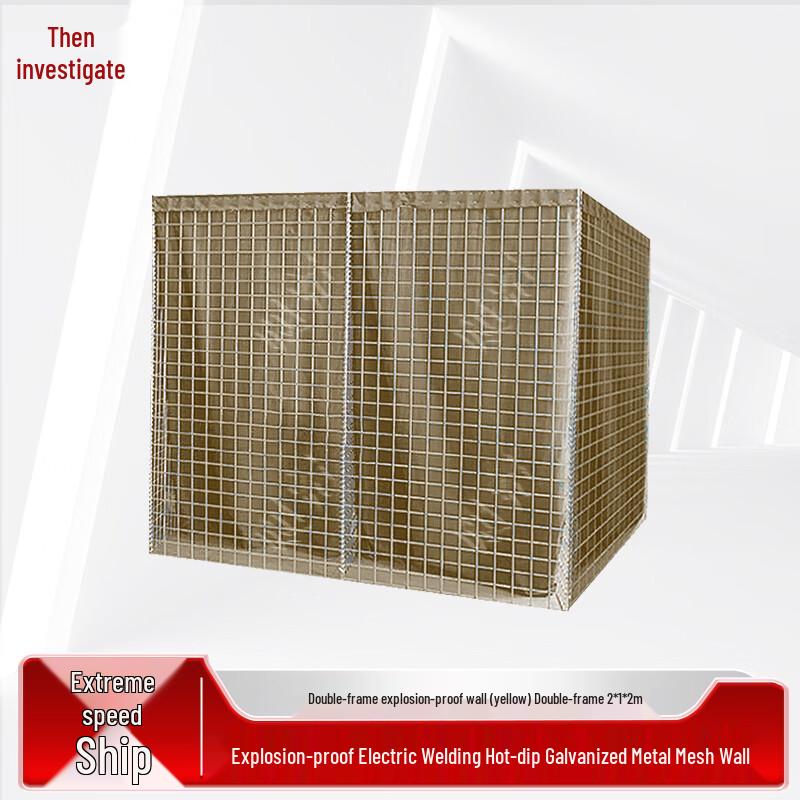 Galvanized Hesco Barrier Stone Cage Wall