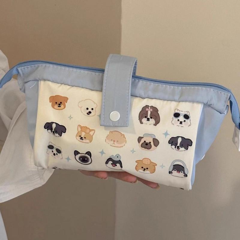 1 шт. Kawaii Puppy Series Pencil Case для девочек-студенток, креативная мультяшная сумка для карандашей с изображением собаки, вместительная сумка для канцелярских принадлежностей