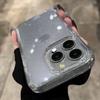 Роскошный Противоударный Прозрачный Блестящий Чехол для Телефона для iPhone 17 Air 16 15 14 13 12 17 Pro Max Мягкий Бампер Прозрачная Жесткая Крышка