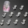 10 Pcs 3D Lovely Cat DIY Decoration Rhinestone Nail Art Tips Glitters Stickers