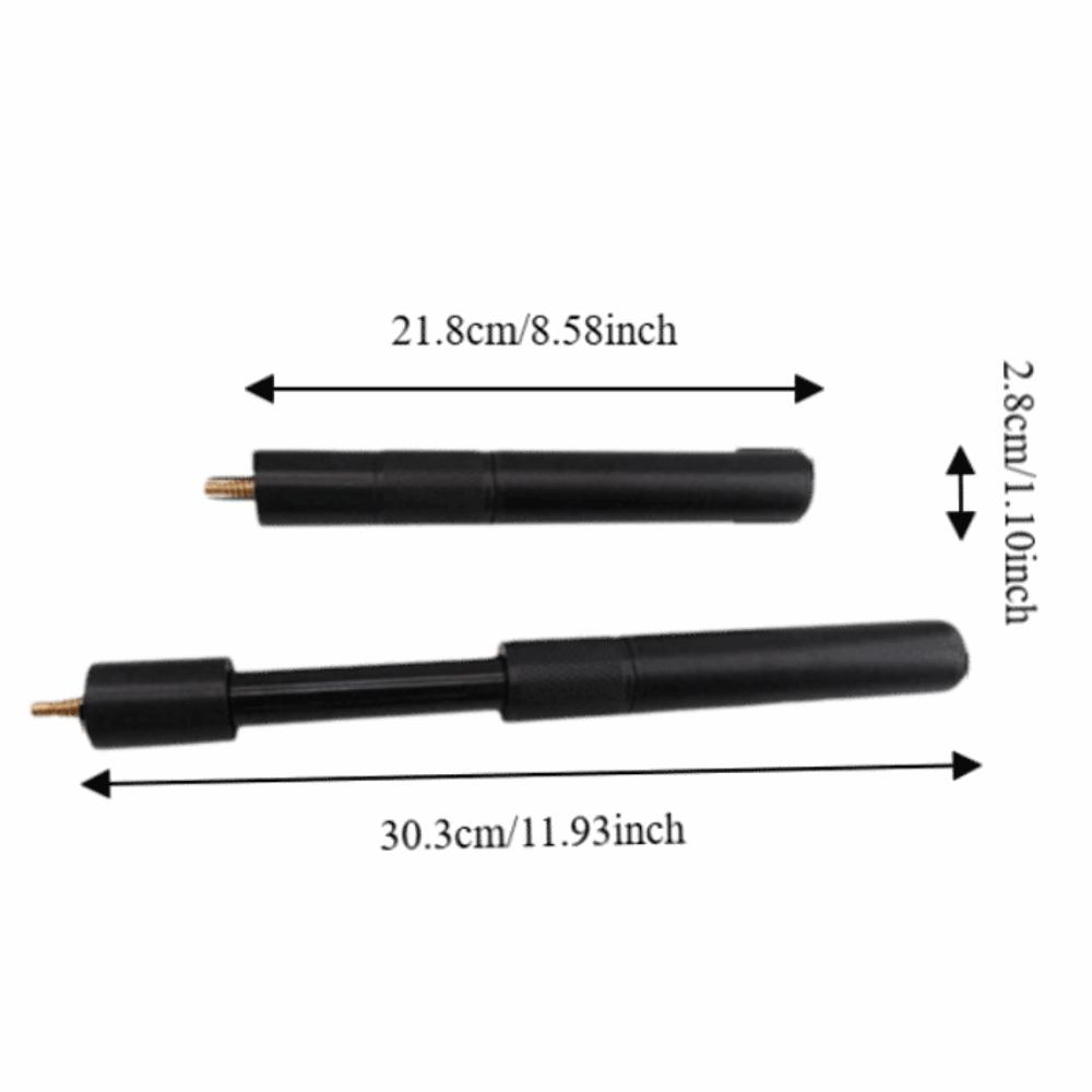 Aluminum Alloy Billiard Extender Threaded Connector Cue Lengthener Telescopic Cue Outdoor Play