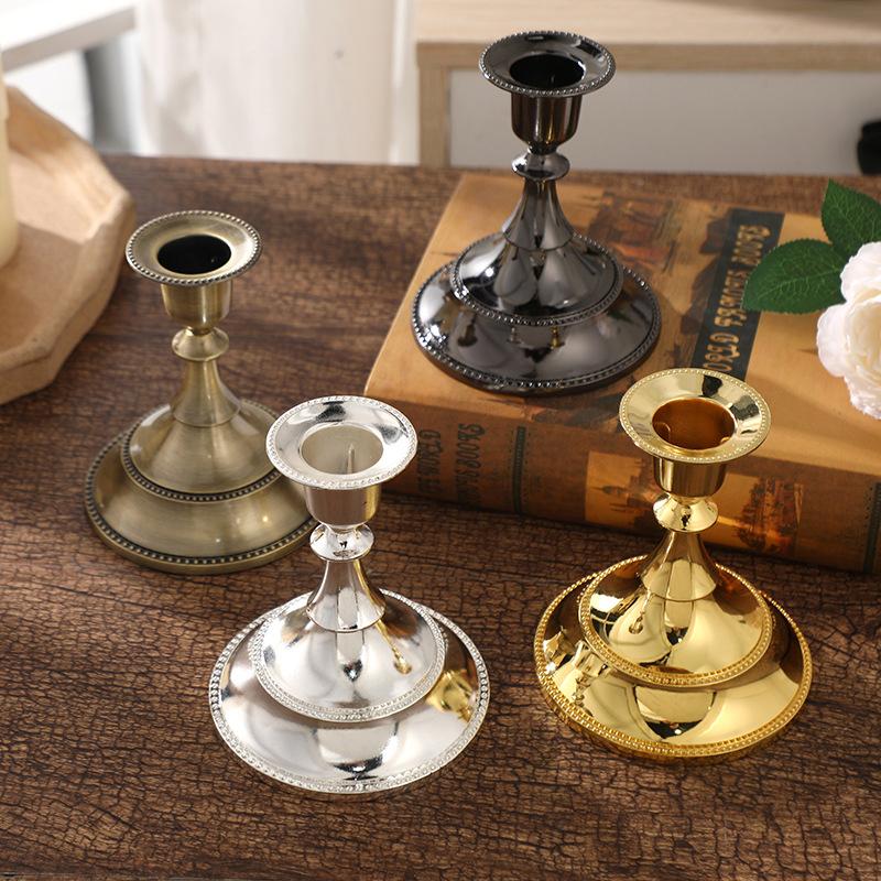 Железное искусство DIY Декоративные изделия ручной работы Подсвечник для гостиной Украшения для рабочего стола Атмосфера Уникальный металлический домашний декор для вечеринки