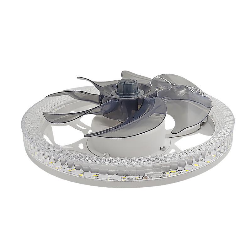 Скандинавский светодиодный потолочный вентилятор с пультом - Минималистичный круглый дизайн для современной спальни или ресторана