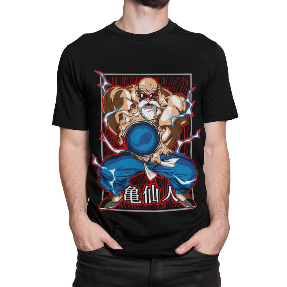 Herren T-Shirt Bio Baumwolle Dragon ball Goku herr der schildkröten Muten-Roshi