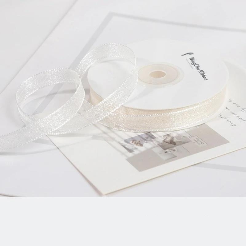 18M/Roll 1cm Single Face Satin Ribbon DIY Handmade Crafts Fabric Christmas Wedding Decoration Silk Ribbons