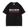 Женская повседневная футболка с принтом "Rapper Lil Wayne" высокого качества, модный топ, одежда оверсайз.