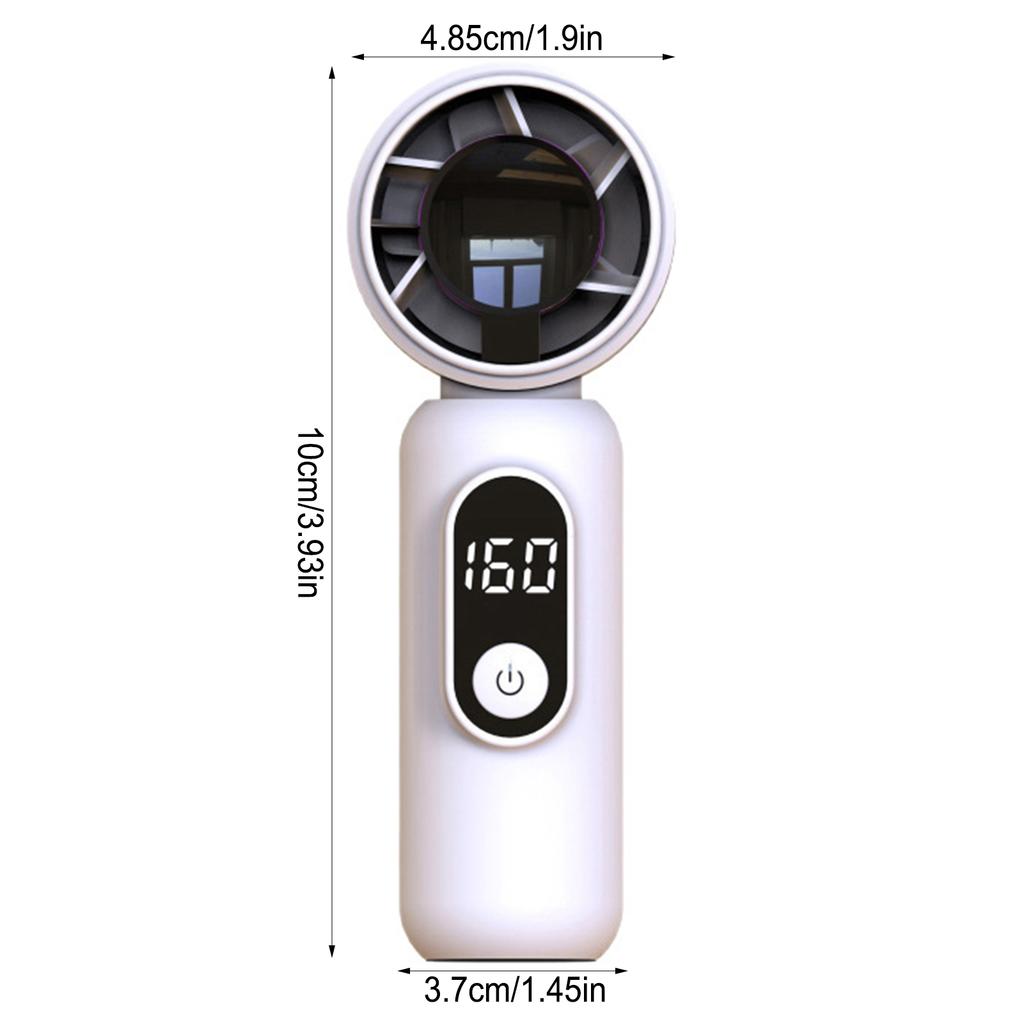Portable USB Mini Fan Handheld Air Cooler 3000mAh Rechargeable For Outdoor Travel Camping Commute