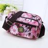 Middle Aged and Elderly Crossbody Bag Single Shoulder Bag Small Flower Cloth Bag Middle-aged Women's Bag Casual Nylon Canvas Bag