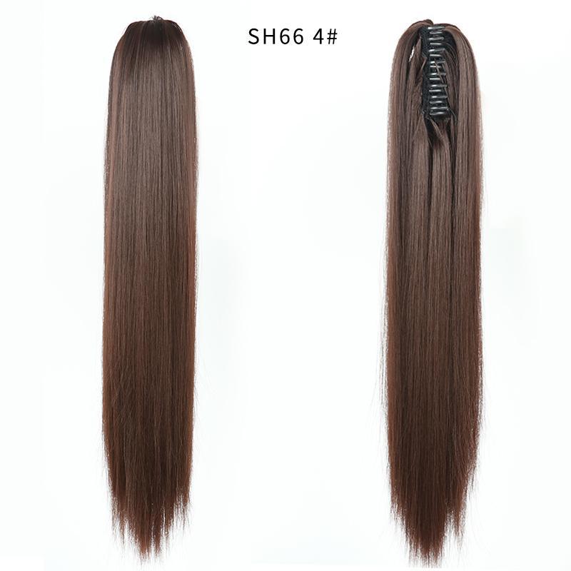 Synthetic Artificial Claw Ponytail Wig Fake Ponytail Wig Female Black Brown Hair Extension Long Straight Ponytail Mutiple Color To Choose