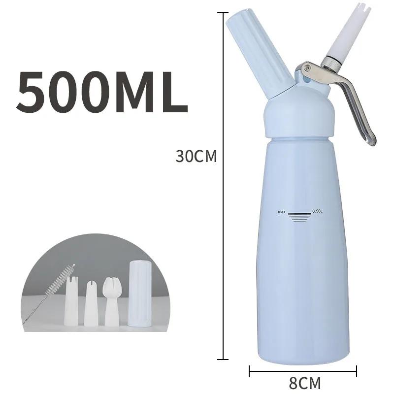 250/500 мл дозатор для взбивания сливок венчик для торта кофе молоко чай украшения инструменты для выпечки Artisan вспениватель сливок алюминиевый декоративный носик