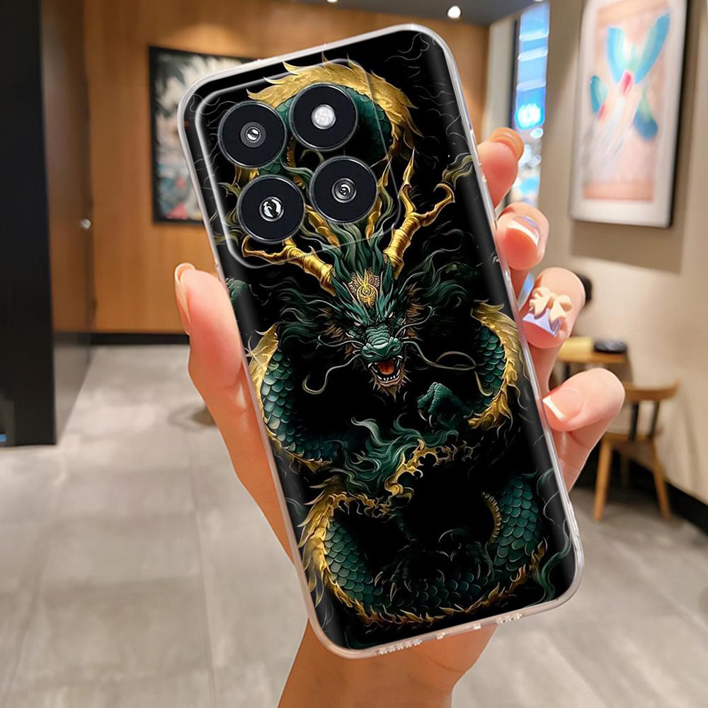 Чехол для Xiaomi 14 Pro Прозрачный Креативный Мягкий Силиконовый Чехлы для Телефона Для Xiaomi 14 Mi 14 Mi14 Задняя Крышка Для Xiaomi Mi14 Pro Чехлы