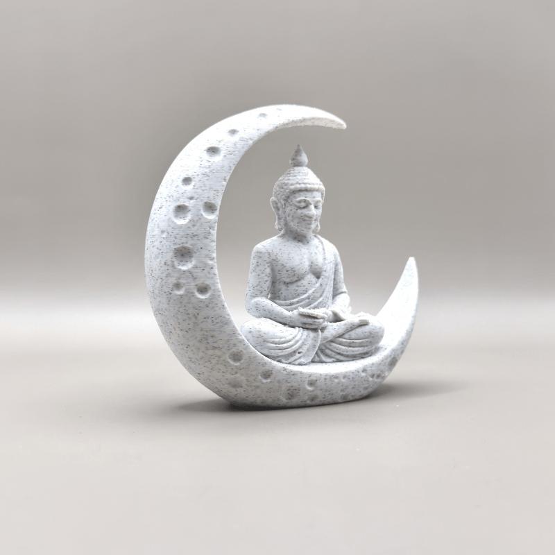 1-Piece Set of Buddha and Moon-Shaped Ornaments, 3D Printed, Cross-Border Hot-Selling Item, High Aesthetic Creative Desktop Deco