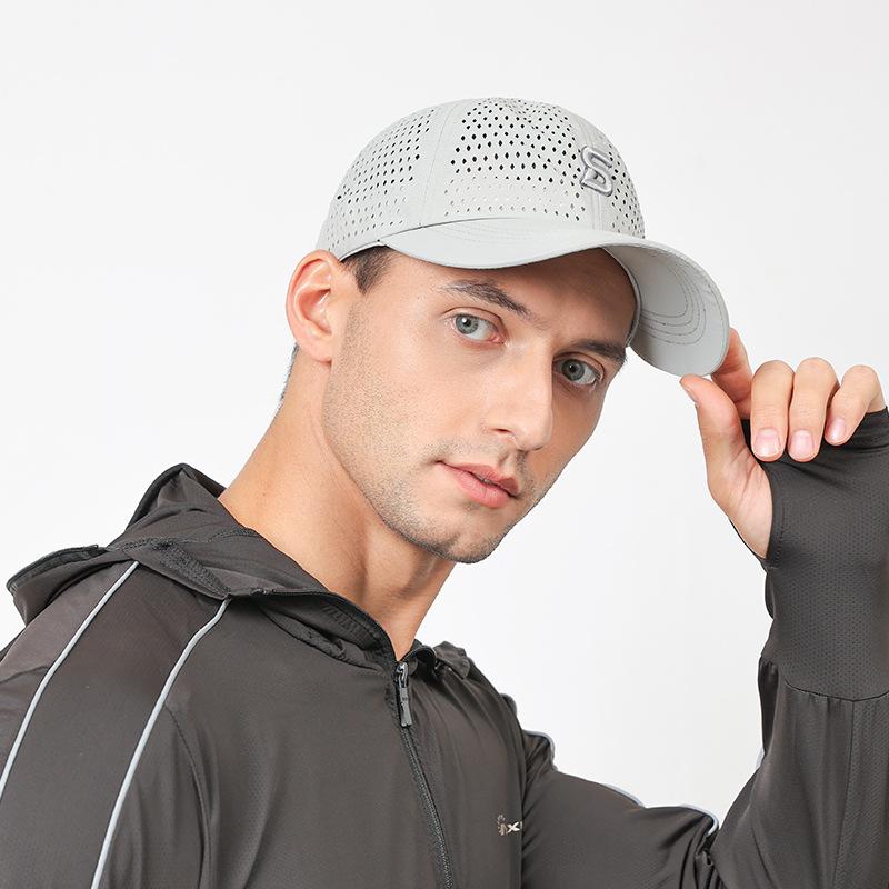 Летняя бейсбольная кепка с вышивкой, мужская быстросохнущая кепка, регулируемый солнцезащитный крем, тонкая шляпа от солнца, шляпа Snapback, солнцезащитный козырек, шляпа для рыбалки, козырек