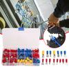 280Pcs Ring Lugs Rolled Terminals Assorted Kit Assorted Female Male Crimp Spade Terminals Male Female Insulated Terminals