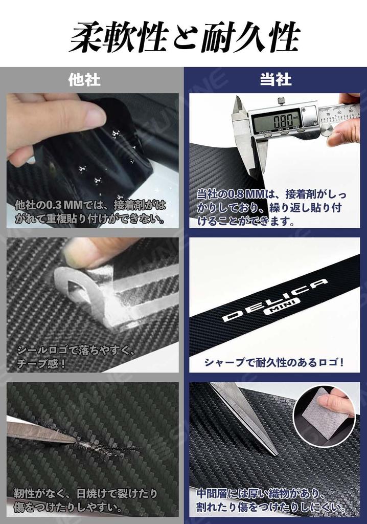 SUVVNE New Delica Mini B3 Series Scuff Plate, Luminous Side Step Guard, Delica Mini