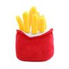 Plush Food Dog Toy Bite Resistant Teeth Grinding Boredom Relief French Fries Shape Stuffed Pet Chew