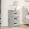 Nightstand Concrete Grey 38 x 38 x 66 cm Particleboard