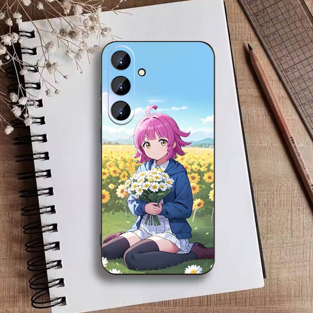 Чехол для телефона Love Live Тэннодзи Рина Для Samsung Galaxy A73, A72, A71, A70, A52, A51 Другие Мягкий Черный Чехол