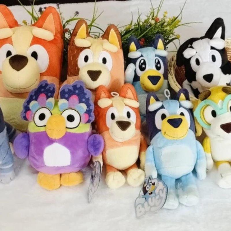 25cm Blueyed Dog Bingo Family 25cm Plush Toy Cartoon Dog Soft Stuffed Animals Dolls Birthday Christmas Gifts Family Blue-y B