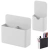 2Pcs Magnetic Storage Box Durable Lightweight Pencil Organizer Versatile Magnetic Sundries Box for Refrigerator Whiteboard
