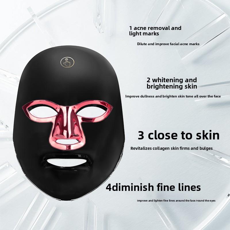 Фотонная маска для омоложения кожи, бытовой светодиодный спектрометр для лица, прибор для красоты с синим светом