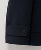 Satur (W) Hooded Wool Blend Duffle Half Coat Navy