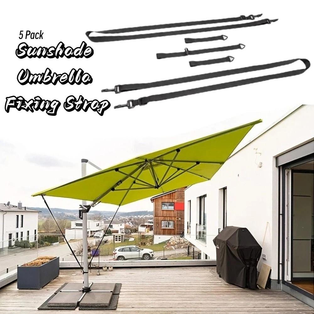 Weatherproof Umbrella Windproof Band Quick Installation Fixed Strap  Commercial