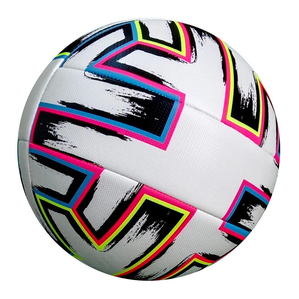 Official Size 5 Soccer Balls Team Match Group Training PU Leather Professional Footballs Outdoor Football For Men Women