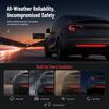 ABS Rear Bumper Reflector Red Bumper Light Left Right Reflector Lamp  For Tesla Model Y 2020-2023