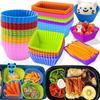 3Pcs Bento Divider Cup Easy Clean Mould Reusable Cake Mold Dessert Sushi Separate Storage Accessories Food Lunch Box Liner