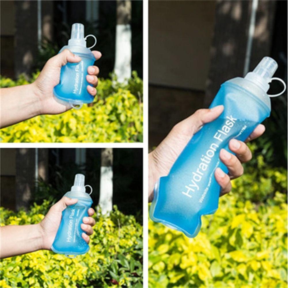 Soft Flask Folding Water Bottle TPU Sport Water Bottle Portable Collapsible Water Bottle Running
