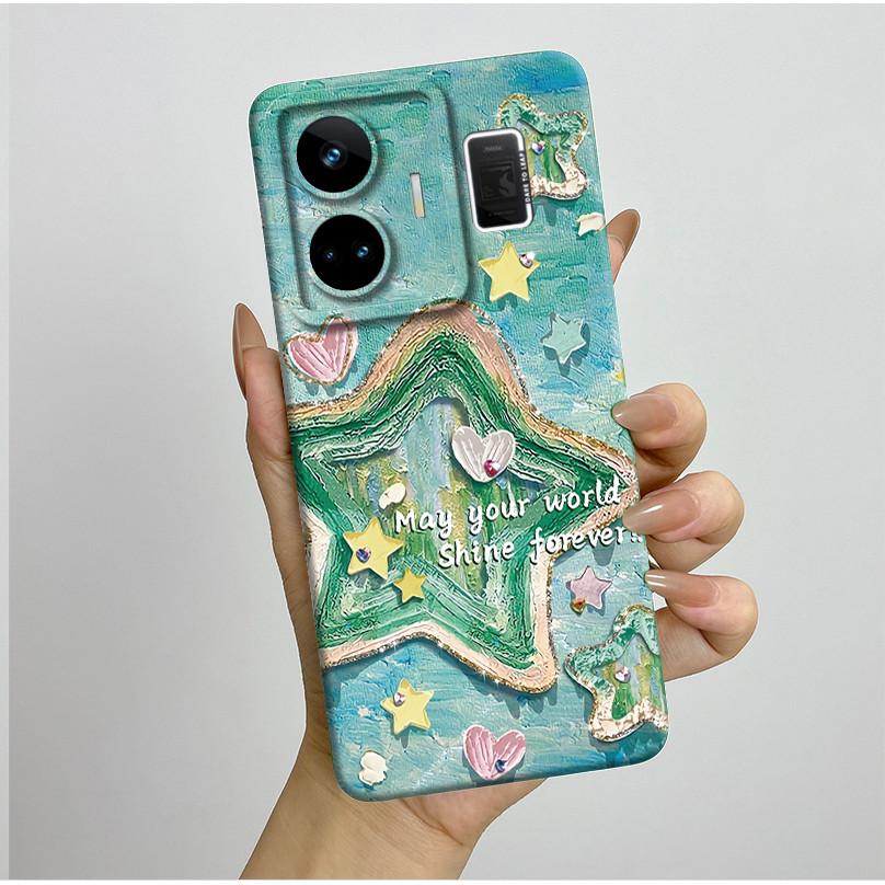 For Realme GT3 GT Neo 5 RMX3706 RMX3709 Case Aesthetic Pretty Butterfly Flowers Shockproof Silicone Soft Cover Protective Casing