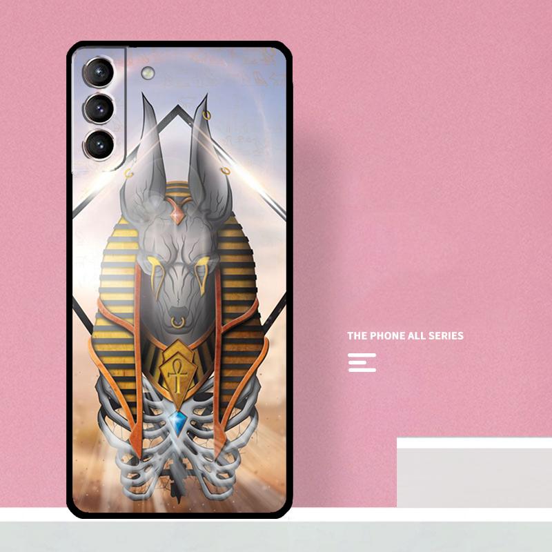 Египетский Бог Анубис Чехол для Телефона Для Samsung Galaxy S26 S25 S24 S20 S21 S22 S23 Ultra S10 Plus S25 FE Чехол Coque