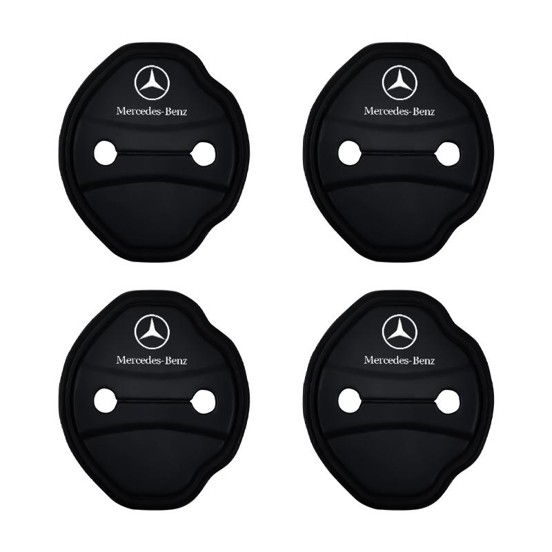 CRA1 for Mercedes Benz W203 W204 W205 4Pcs Silicone Door Lock Buckle Car Door Anti-collision Protective Cover