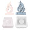 Hollow Flame Candlesticks Resins Moulds Lotus Candle Holder Silicone Molds DIY Heart Castings Moulds Home Decorations